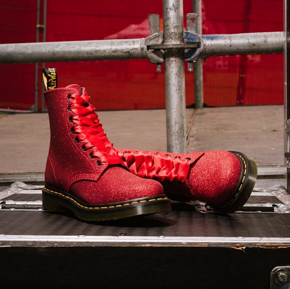 red glitter dr martens